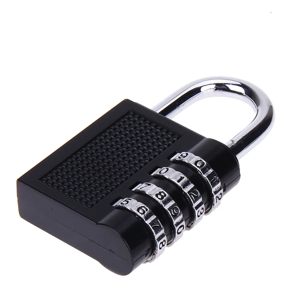 

4 Digit Password Lock Combination Zinc Alloy Security Lock Suitcase Luggage Coded Lock Cupboard Cabinet Locker Padlock