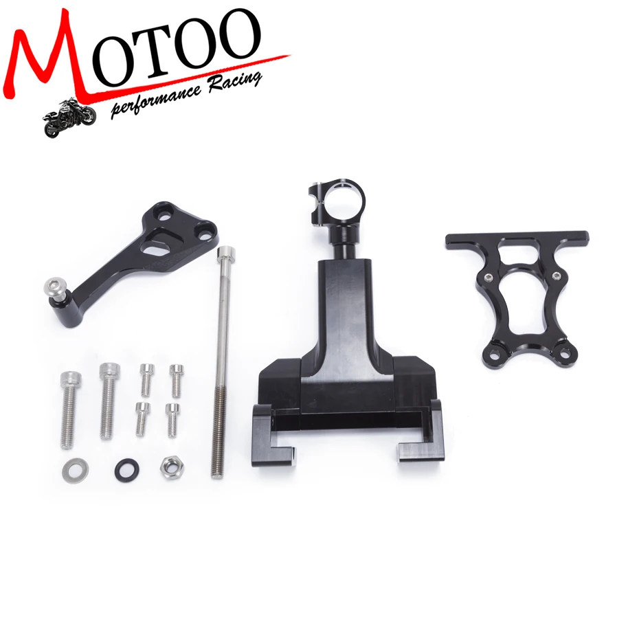 

Motoo - For YAMAHA MT-07 FZ-07 Motorcycles Adjustable Steering Stabilize Damper Bracket Mount Support Kit mt07 Accessories