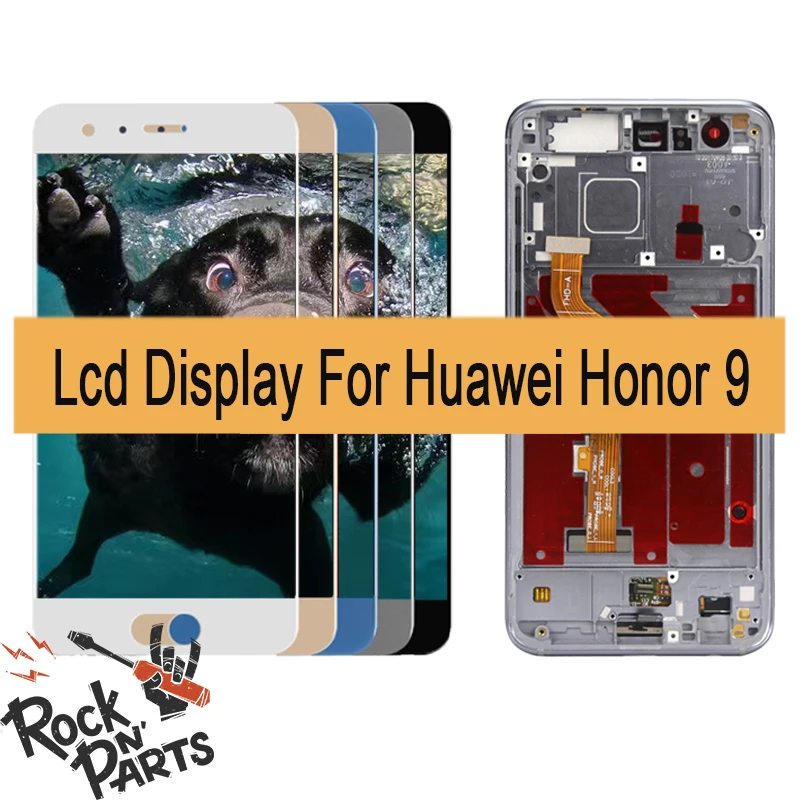 

For Huawei Honor 9 LCD Display Touch Screen with Frame Digitizer Assembly with frame STF-L09 STF-AL10 STF-AL00