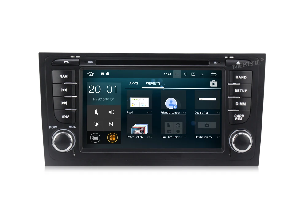 Perfect 7" Quad Core Android 7.1 Car DVD player for Audi A6 1997-2004 & Audi S6 1997-2004 & Audi RS6 1997-2004 with 1024*600 Res+8G map 14