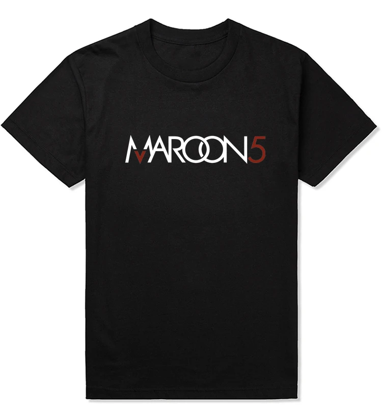 

2017 new L.A Rock band MAROON 5 O-neck sleeve top quality cotton brand Mens t shirt,fashion style Mens Maroon 5 t shirt.