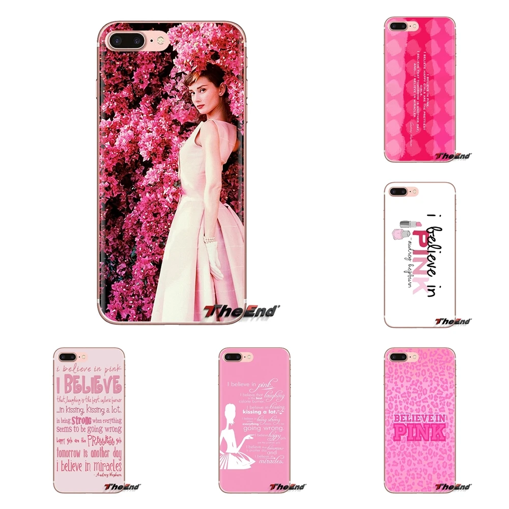 Чехлы для телефона Одри Хепберн I Believe in Pink Huawei Nova 2 3 2i 3i Y6 Y7 Y9 Prime Pro GR3 GR5 2017 2018 2019 Y5II