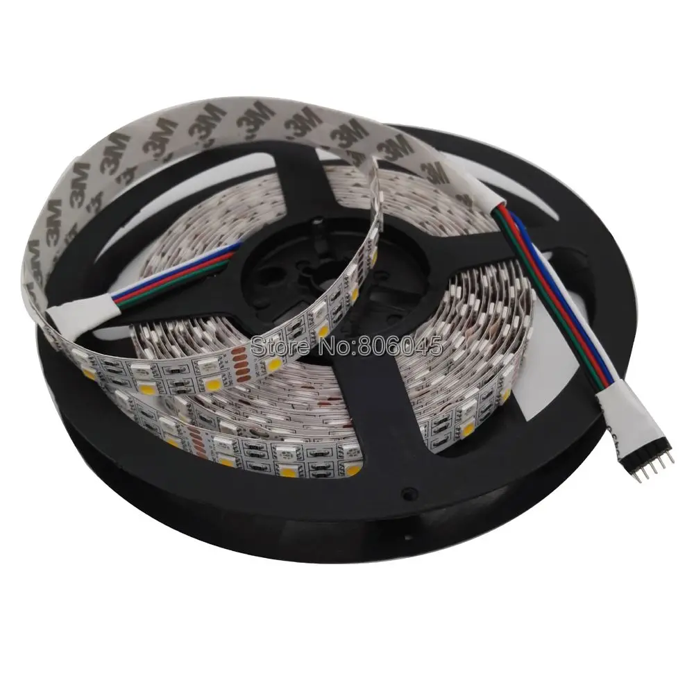 Двухрядная гибкая светодиодная лента 5050 RGBW 5 м RGBWW RGB + белый или теплый 12 В