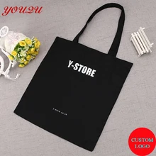 Заказная модная перерабатываемая хозяйственная Хлопковая Сумка Заказная Хлопковая Сумка-тоут