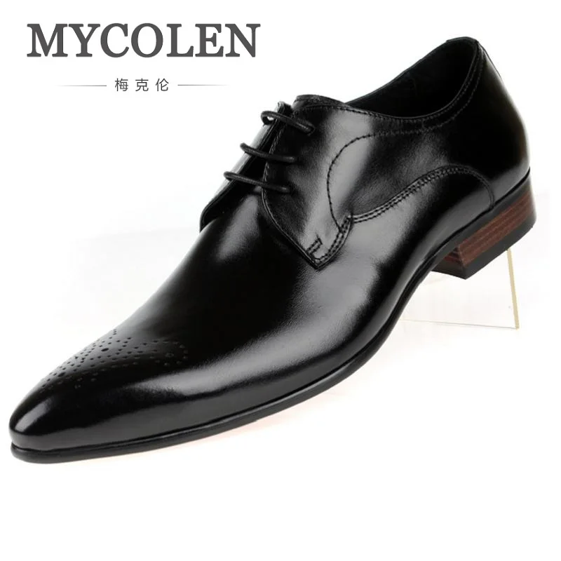 De Formal Se Apartamentos Negócios Couro Mycolen Homens Genuíno Chaussures Estilo Confortável Vestem Casamento Preto laranja Inglaterra Sapatos Para Masculinos PSgq0B