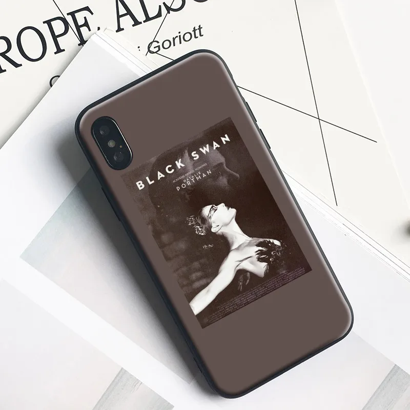 

Black swan Natalie Portma coque Tpu Soft silicone Phone Case cover Shell For Apple iPhone 5 5s Se 6 6s 7 8 Plus X XR XS MAX