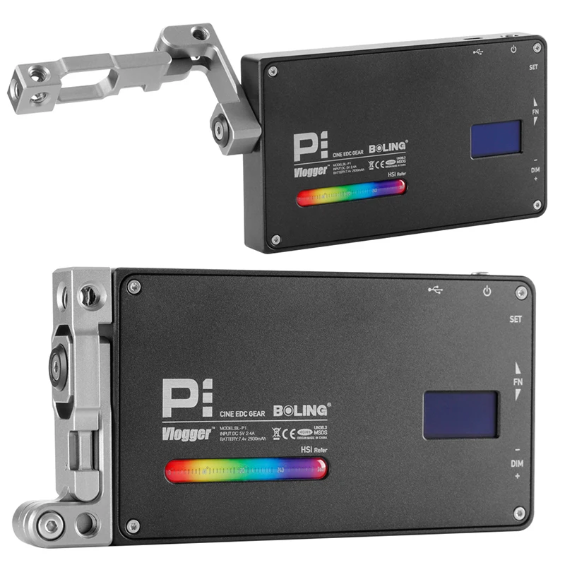 Карманный светодиодный светильник RGB 12 Вт с регулируемой яркостью, полноцветный, 2500-8500K для цифровой зеркальной камеры, студийный светильник для видеосъемки, светильник ing BL-P1