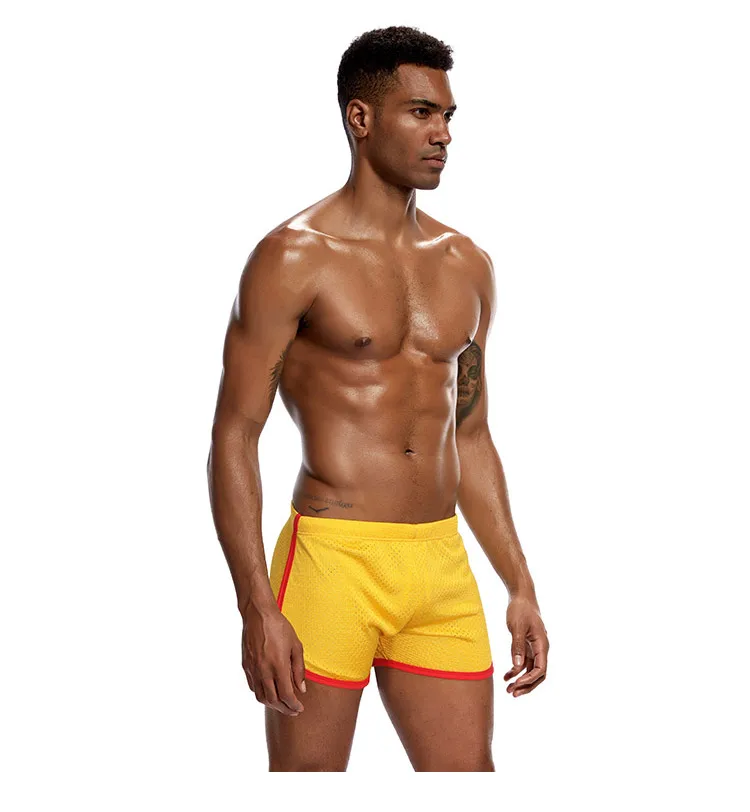 Fashion Classic Solid Mesh Men's Shorts Boxer Fast Dry Retailer Trunks Summer Elastic Waist Mens Shorts Underwear Underpants