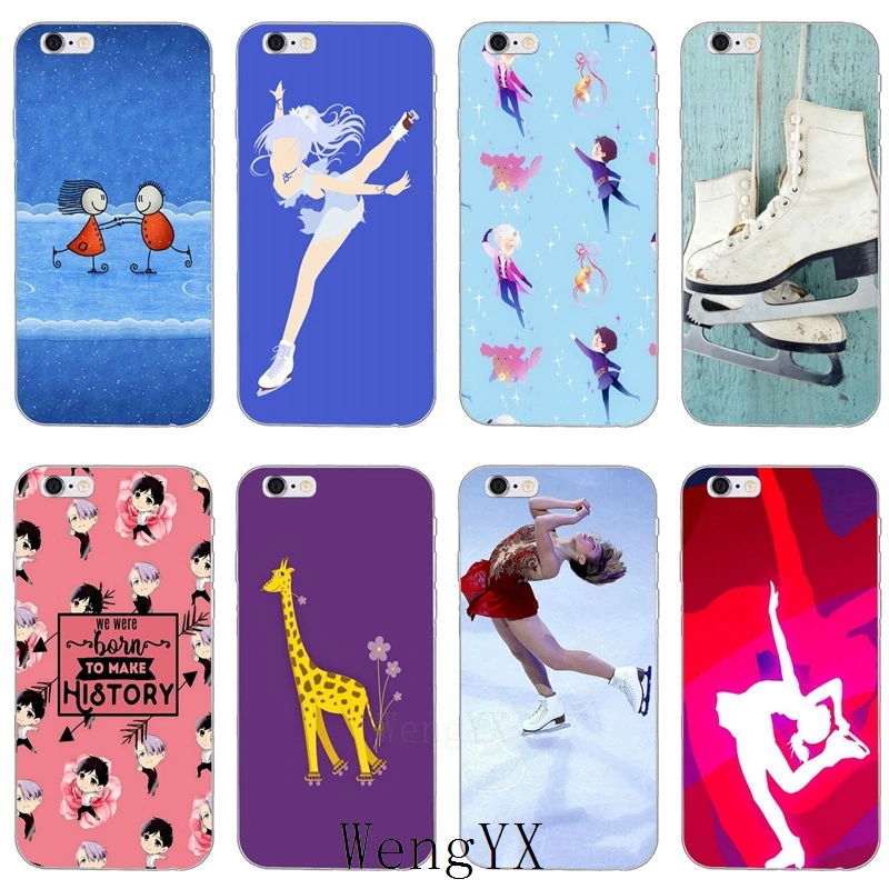 

Go ice skating with friend slim Ultra Thin TPU Soft phone cover case For iPhone 4 4s 5 5s 5c SE 6 6s 7 8 plus X XR XS Max