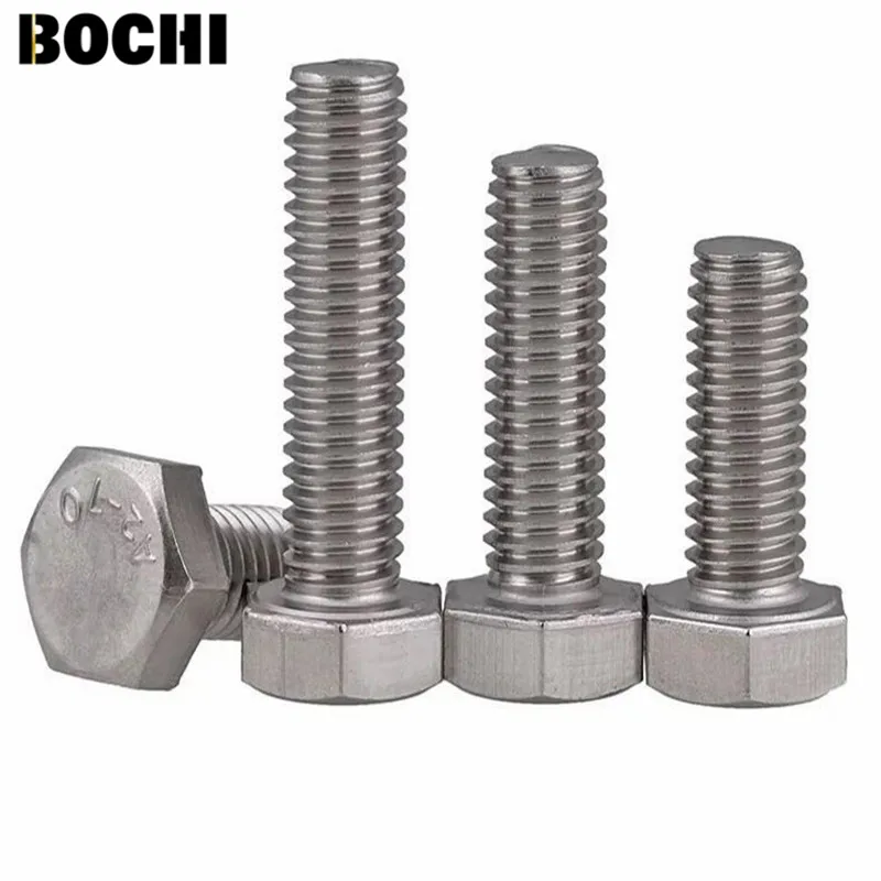 Tornillo hexagonal exterior de acero inoxidable DIN933 304