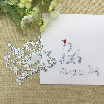 

Crown swan letter Metal Cutting Dies for DIY Scrapbooking Album Paper Cards Decorative Crafts Embossing Die Cuts