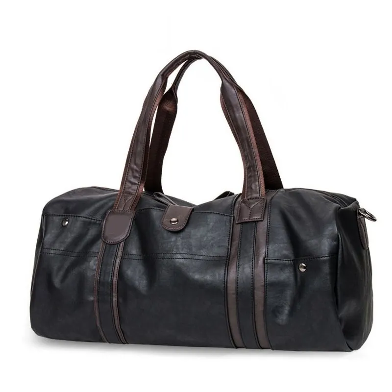 Large Capacity PU Leather Climbing Bags Outdoor Men's Sports Bag