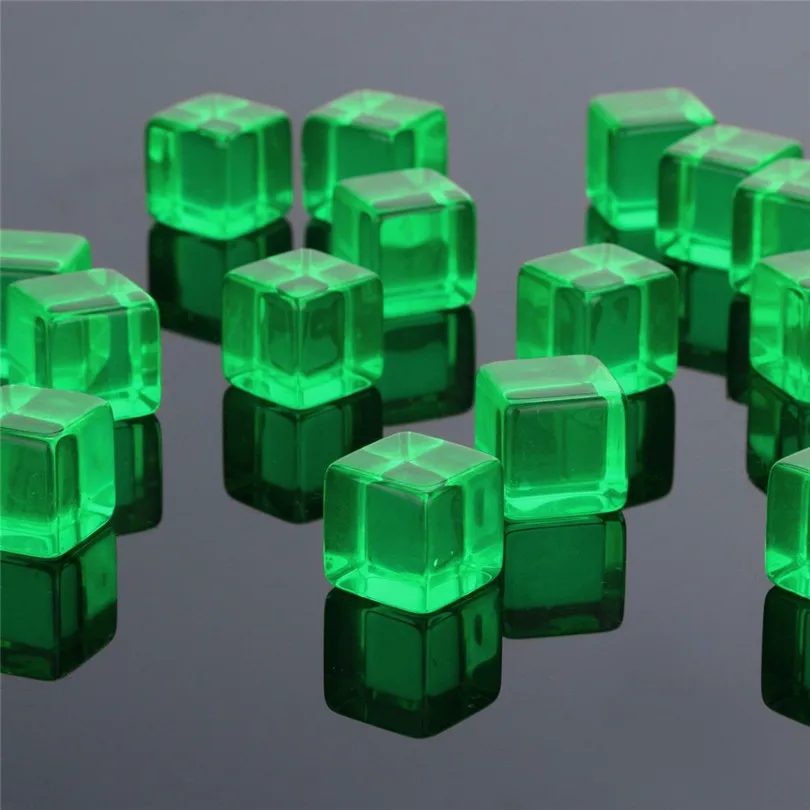60pcs Transparent Dice Acrylic Cube Board Game DIY Fun and Teaching Dice 2019 NEW #4A03 (13)
