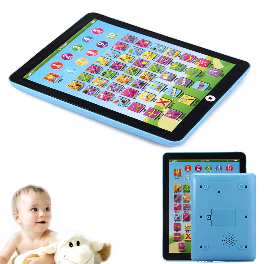 Portable Kids English Learning Pad Toy Children Educational Computer