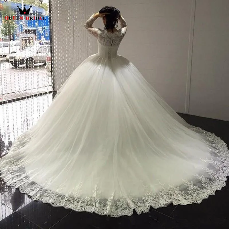 Robe De mariée QUEEN Свадебные 2019 бальное платье Пышное свадебное платье Vestidos De Novias на заказ размер свадебное платье HC94