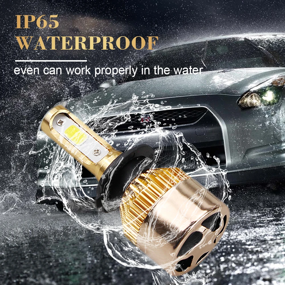 SULUCAR H4 LED H7 12V Car Headlight H1 H3 H11 9005 72W 8000LM 6500K Light Bulbs Automobile Front Head Bulb Accessories SULUCAR H4 LED H7 12V Car Headlight H1 H3 H11 9005 72W 8000LM 6500K Light Bulbs Automobile Front Head Bulb Accessories