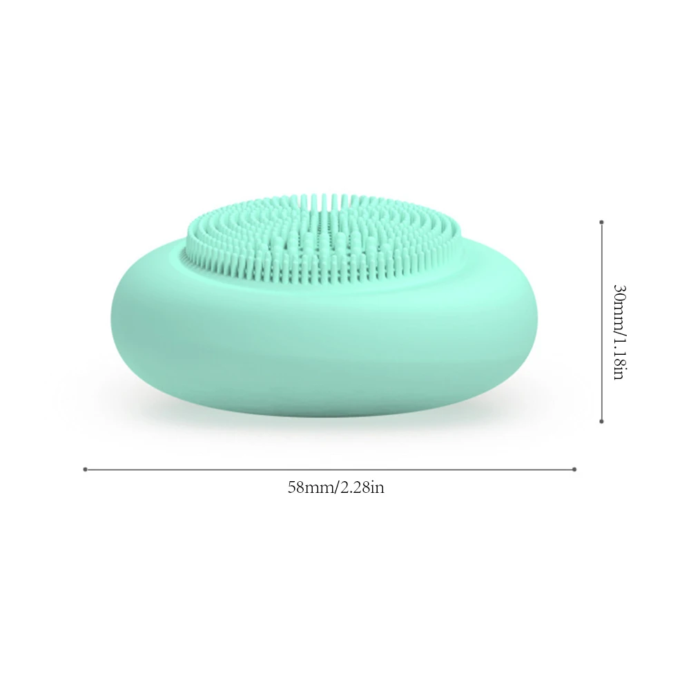 Уход за кожей электрическая Чистящая Щетка массажная Перезаряжаемые Массажная щетка для лица Водонепроницаемый силиконовый массажер для лица, моющее средство, грязи, удалить
