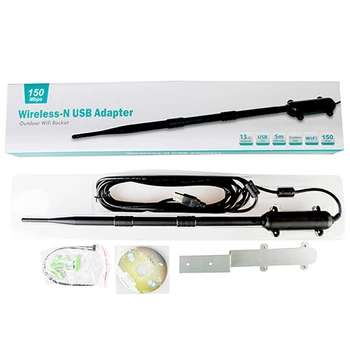 

High Power 1000M Outdoor Wifi Usb Adapter Wifi Antenna 802.11B/G/N Signal Amplifier Usb 2.0 Wireless Network Card Receiver