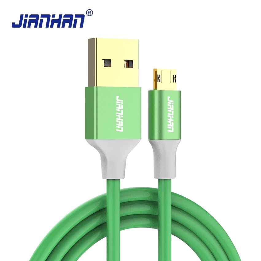 

JIANHAN 2 pack Micro USB Cable 1m 2A Fast Reversible Charger Phone Cable Micro USB for Samsung Galaxy S7 Xiaomi Redmi 4 Android