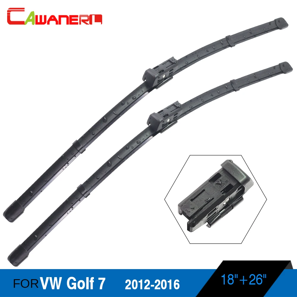Cawanerl 1Pair Vehicle Wiper Blades Fit For VW Volkswagen Golf 7 2012