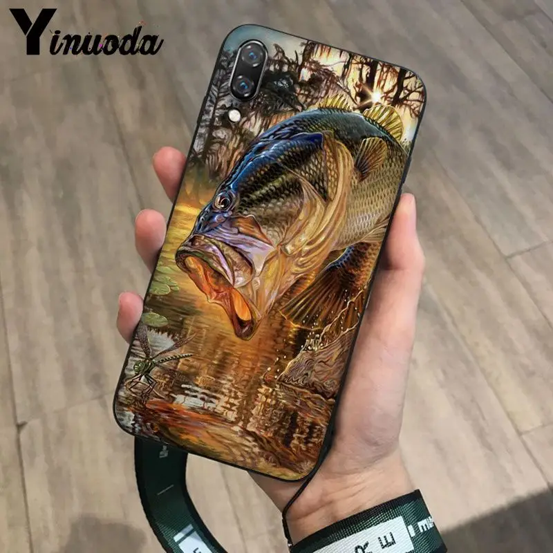 bass fishing painting