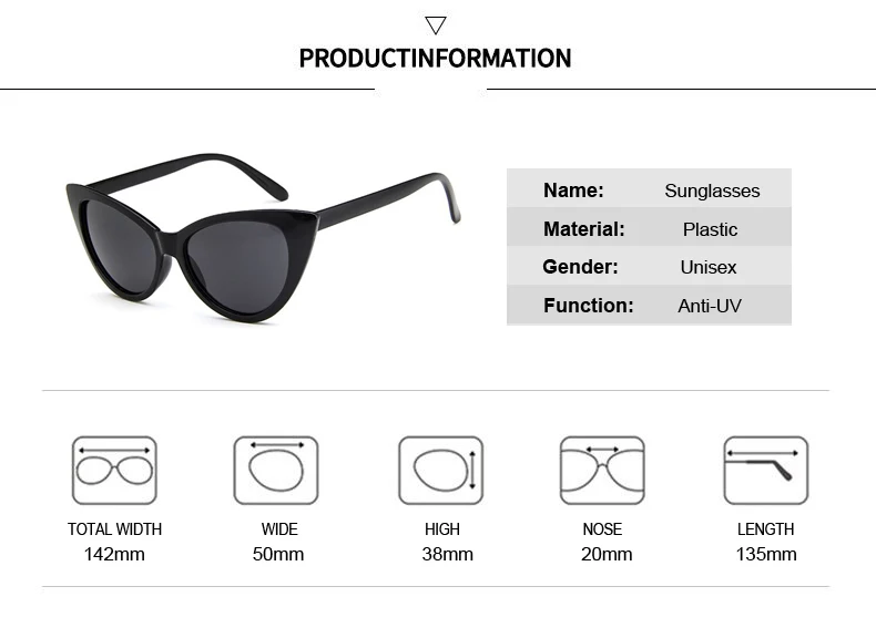Модные маленькие сексуальные женские солнцезащитные очки кошачий глаз, женские винтажные брендовые зеркальные солнцезащитные очки, женские очки UV400