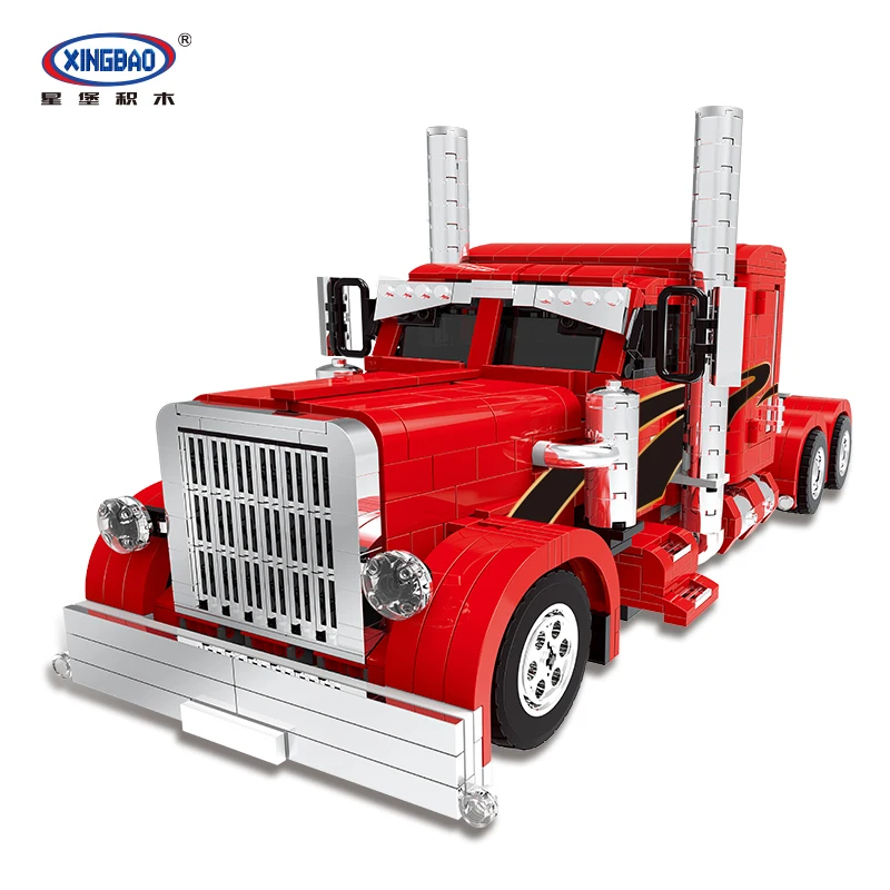 XingBao 03012 1505Pcs Genuine Technic Truck Series The Red Monster Set Building Blocks Bricks Assembly Heavy Truck Model Jugetes