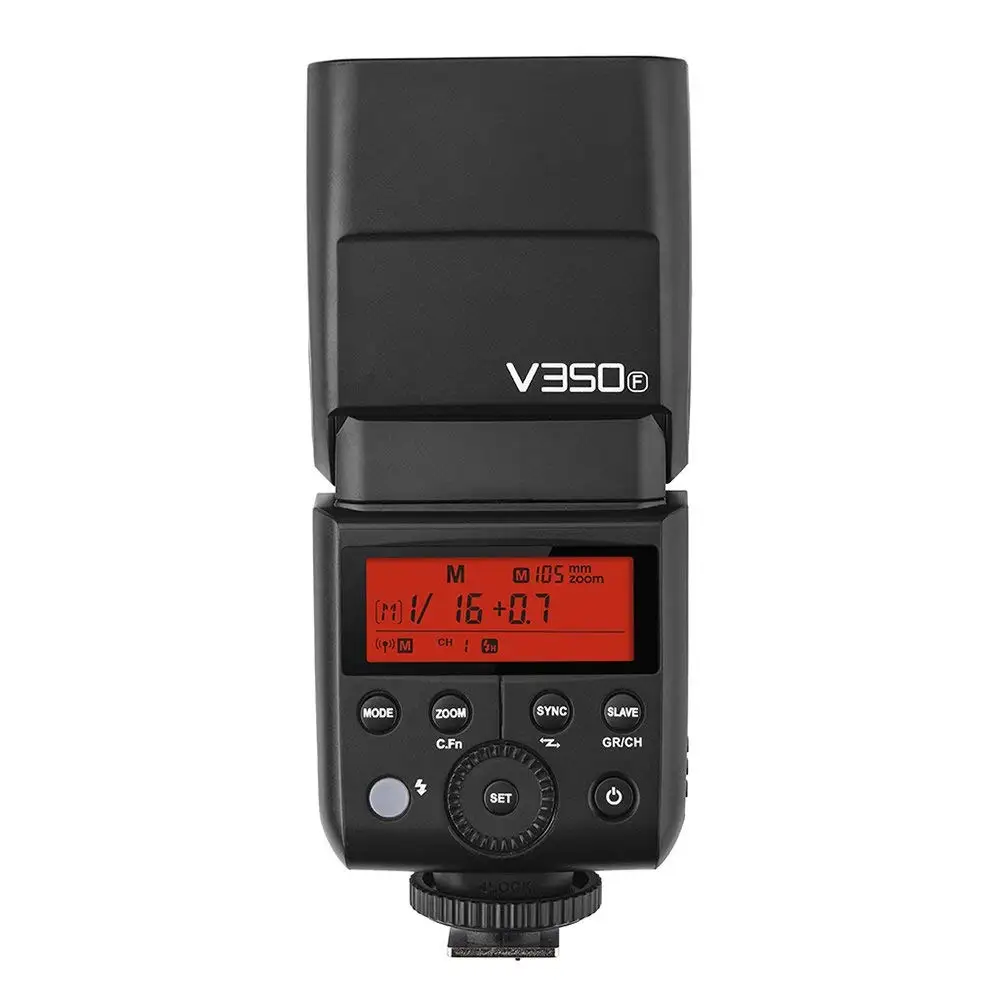 Godox V350 серии ttl 2,4 г литий-ионный Камера Flash со встроенным Перезаряжаемые Батарея для Canon/Nikon/sony/ olympus/Fujifilm - Цвет: V350-F for Fujifilm