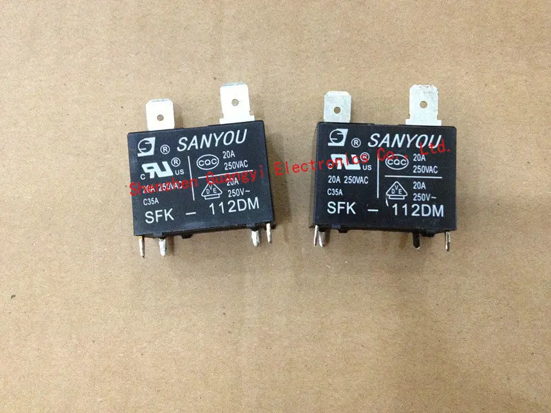 SANYOU Relay SFK 112DM 12V 4pins Maximum switching current25A Small and large capacity relay