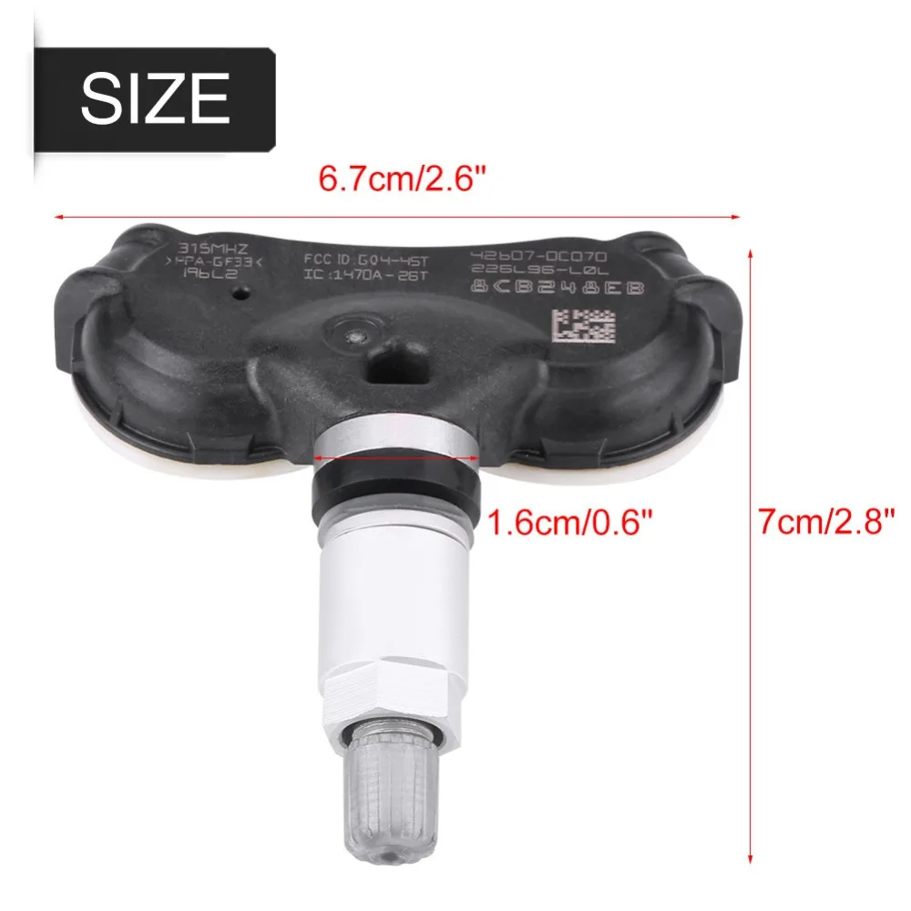 Автомобильный TPMS датчик давления в шинах, датчик давления в шинах для TOYOTA SIENNA SEQUOIA TUNDRA 2006- 42607-0C070
