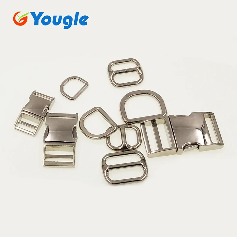 YOUGLE 3 قطع المعادن منحني أعلى سرعة الافراج مشبك ل سوار Paracord بقاء اكسسوارات D شكل 8 شكل مشبك 15 21 26 ملليمتر