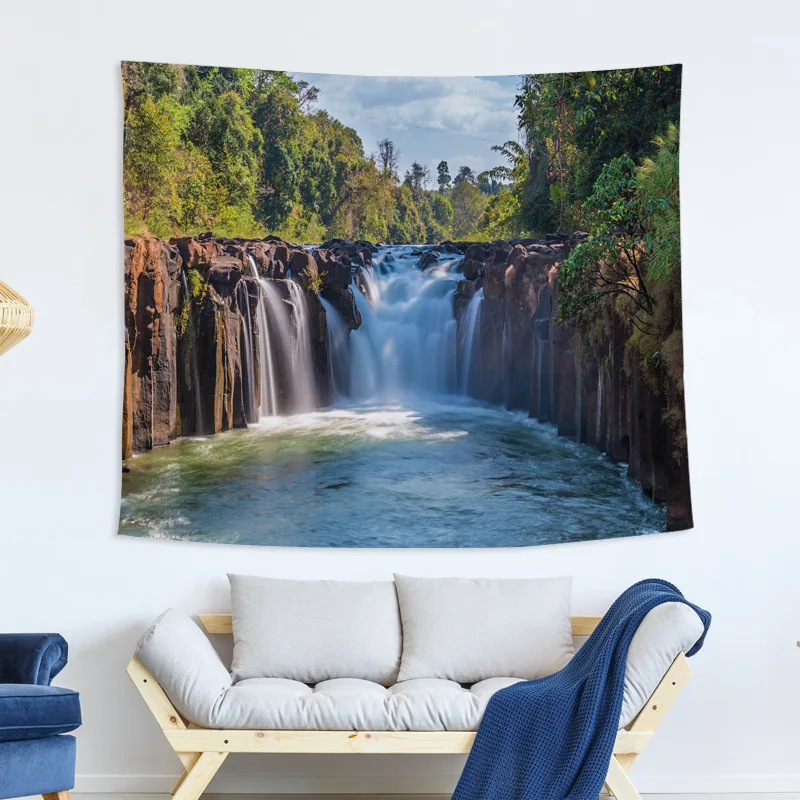 

Nature Forest Landscape Tapestry Bohemian Wall Hanging Tapestry Forest Night Tapestry for Home Wall Decorations Tapestries