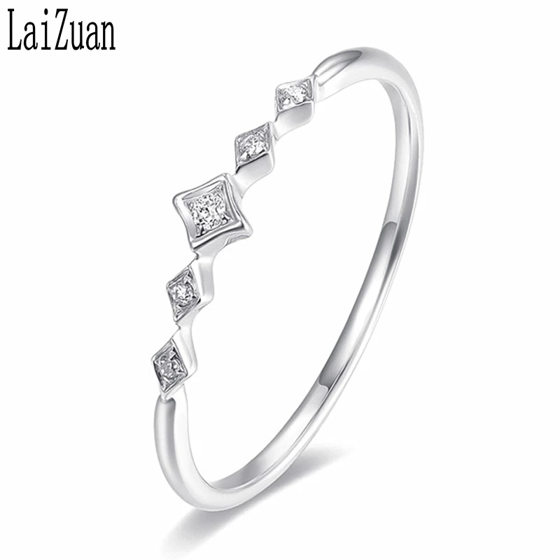 LaiZuan Moissanite Ring Sterling Silver 925 Jewelry VVS/DEF Color Test Positive Moissanite Diamond Engagement Wedding Ring Women