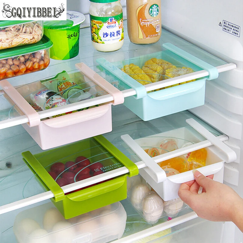 

GQIYIBBEI Multi-function Refrigerator Home Storage Box kitchen Accessories Space-saving Storage Box Counter Organizer