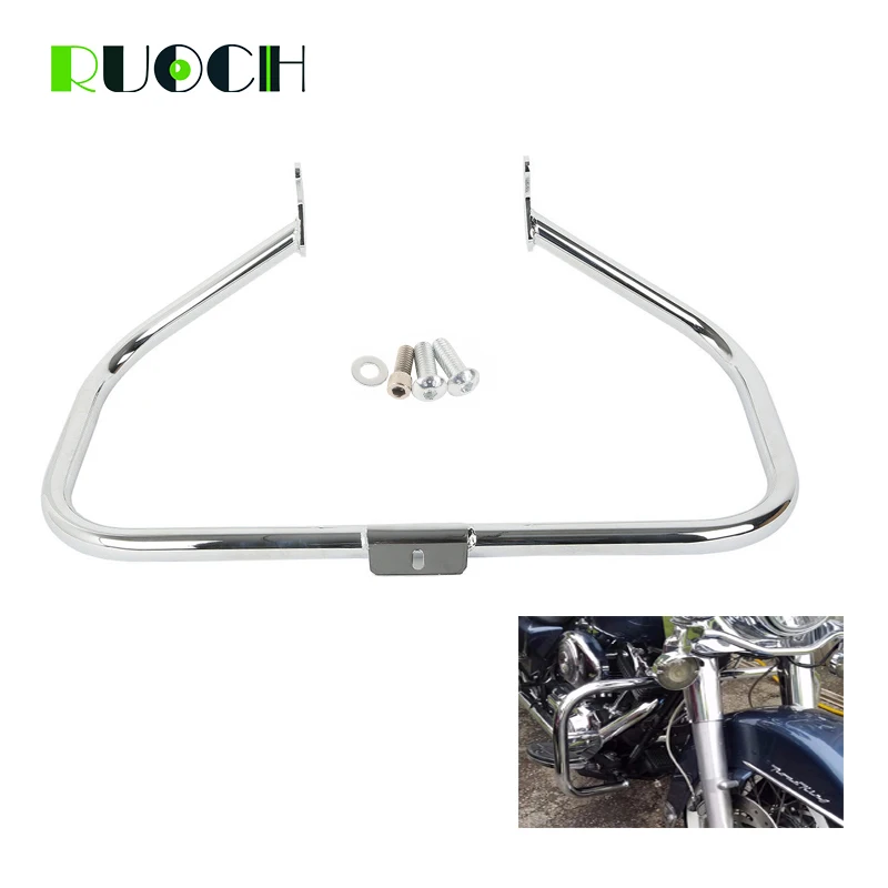 

Front Engine Guard Protection Crash Bars for Motorcycle Bumpr For Harley Davidson Softail Fat Boy Slim S Deluxe 2000-2017