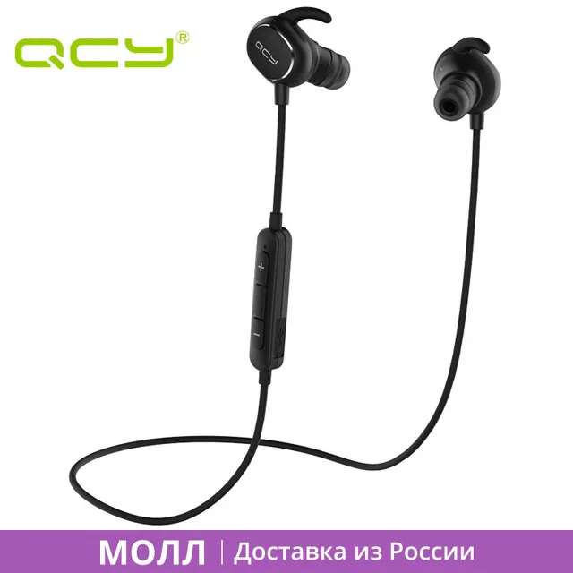 

QCY QY19 Bluetooth Earphone Wireless Sweatproof Headset Sports Music Earbuds Bluetooth V4.1 Stereo Sound with Mic