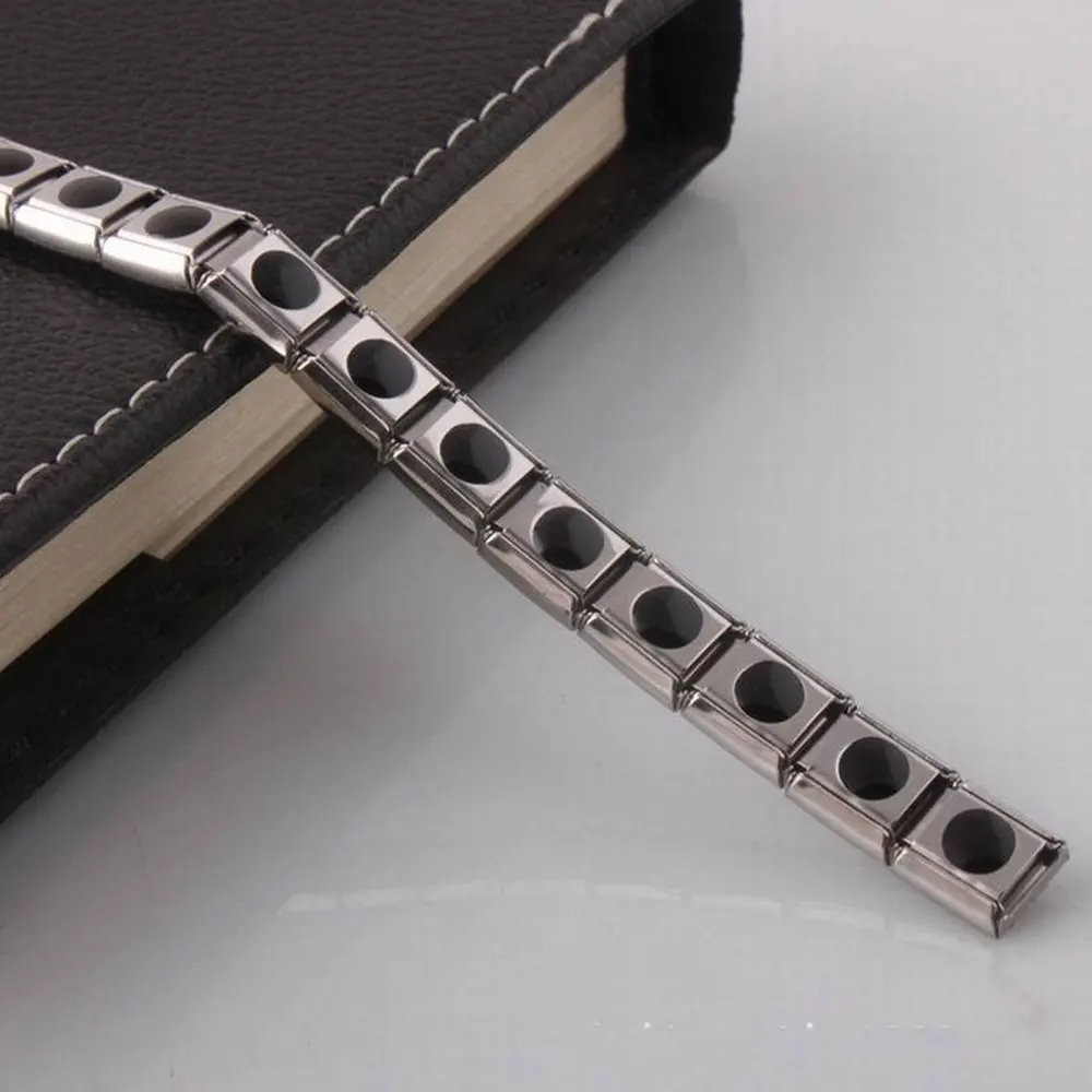 Магнитный ручной браслет-цепочка браслет серебристый подарки аксессуары Вес потери челки руки для Для мужчин Для женщин