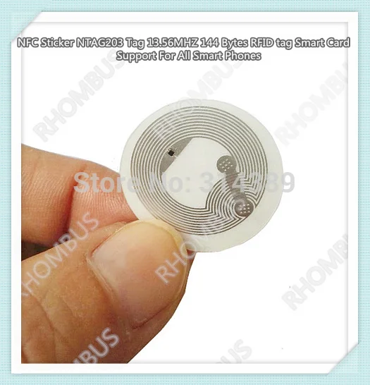 NFC стикер NTAG203 тег 13 56 МГц 144 байта RFID смарт-карты поддержка для всех смартфонов/10