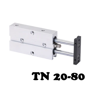 

TN20-80 Double shaft double rod cylinder small pneumatic cylinder type 20mm bore 80mm stroke pneumatic cylinder.