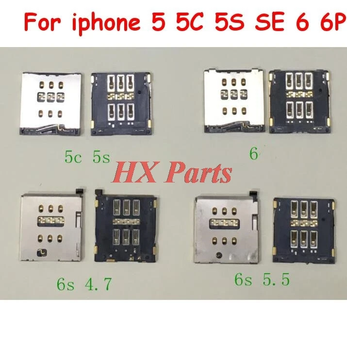 5 шт. для iPhone 5C 5S SE 6 6P 6S 6SP 7 7P 8 8P X разъем sim-карты держатель чтения слот лоток