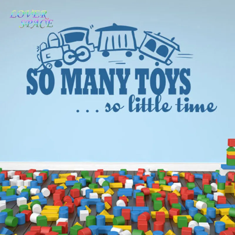 Custom Made So Many Toys Wall Sticker Quote Wall Decal Art Vinyl Wall