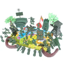 WWII toy 37pcs set tank Military suit Soldiers 5cm Action Figures Soldiers Army Men Accessories
