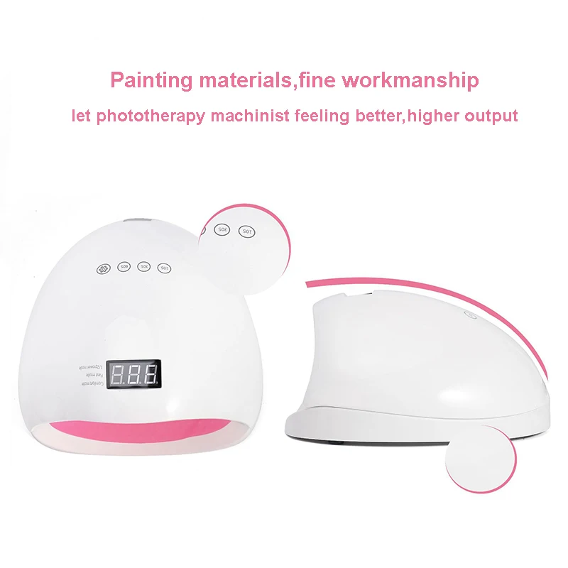 

48W Newest Red LED EU Plug Shape Nail Dryer UV Gel nail lamp Curing Lamps Gel Nail Led Polish UV Lamp Gel Nail Art Tools