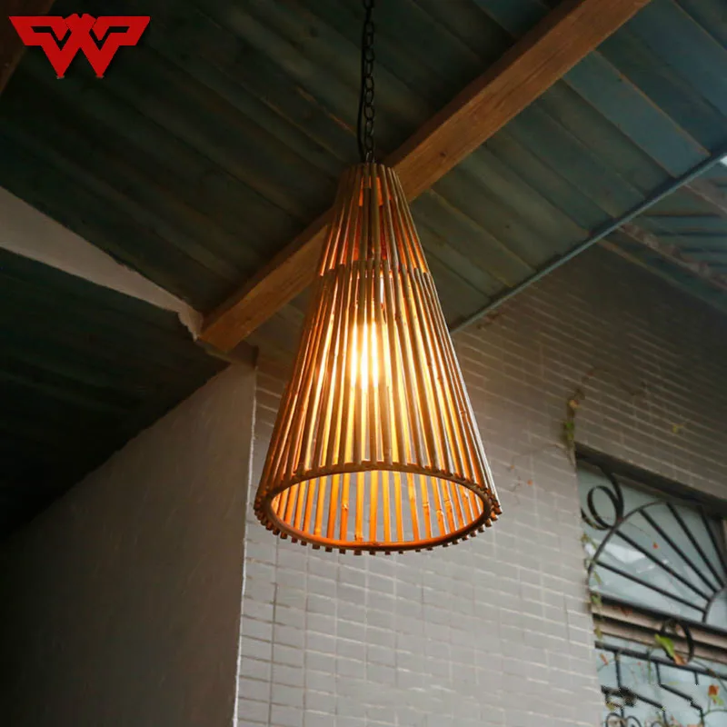 

Southeast Asia bamboo chandelier teahouse hotel lights creative bamboo light dining hall lights retro nostalgic Chinese lamps