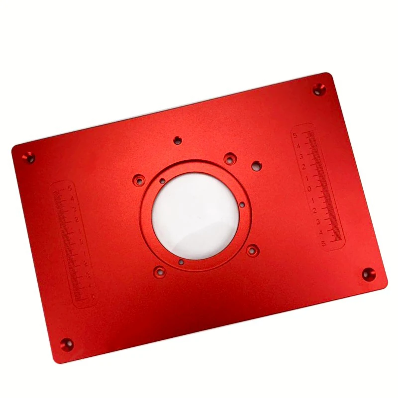 universal Aluminum Router Table Insert Plate 200x300x10mm With Cover For Woodworking Engraving Mach