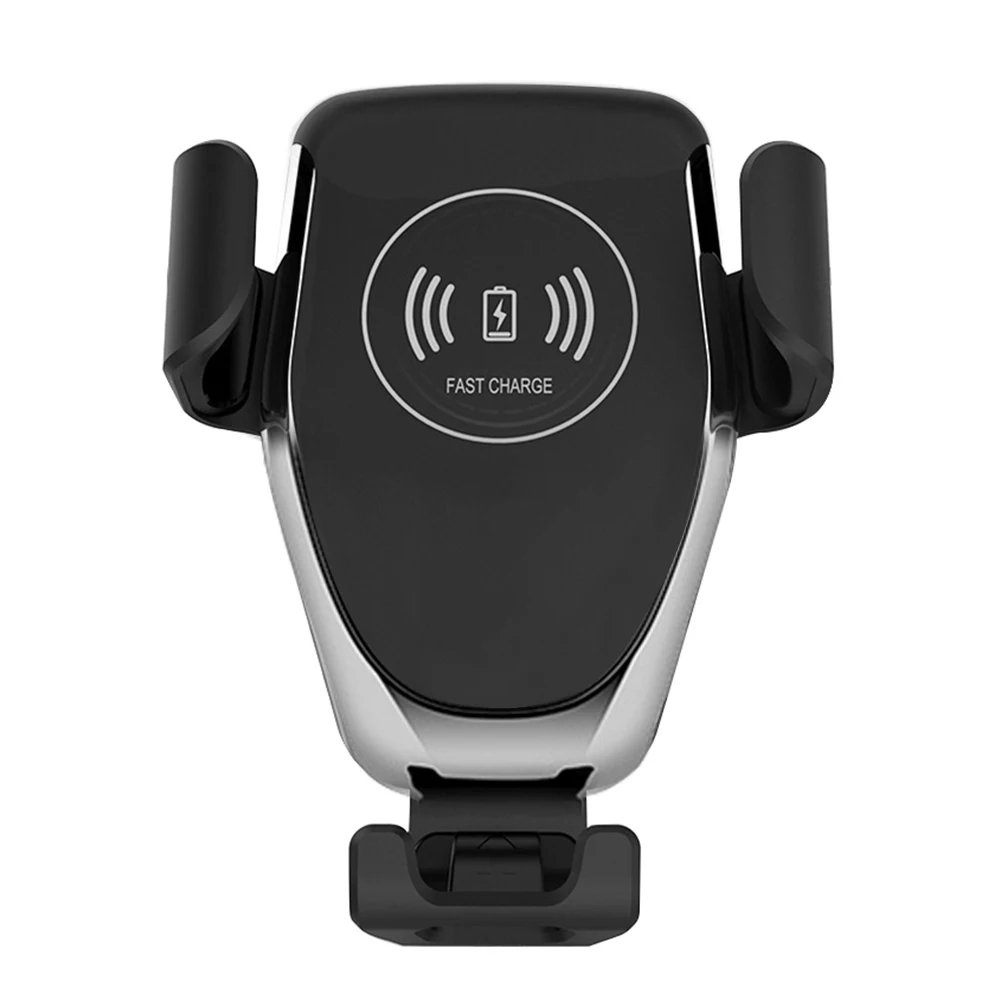 Qi Беспроводное Автомобильное зарядное устройство для iPhone 11 Pro XS Max XR X 8 7 гравитационный держатель телефона 10 Вт быстрое автомобильное беспроводное зарядное устройство для samsung S10 S9 - Тип штекера: Black