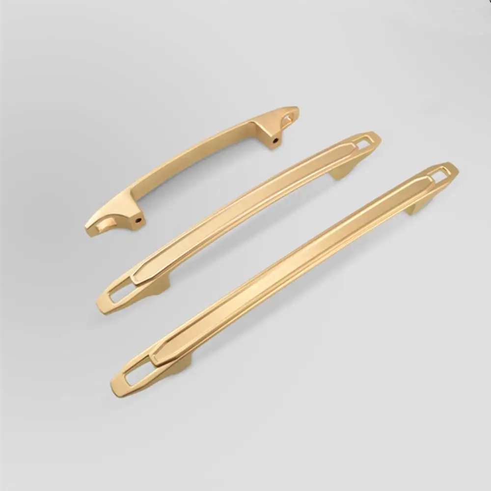 

Door handle new modern minimalist kitchen cabinet drawer cabinet handle wardrobe gold American handle