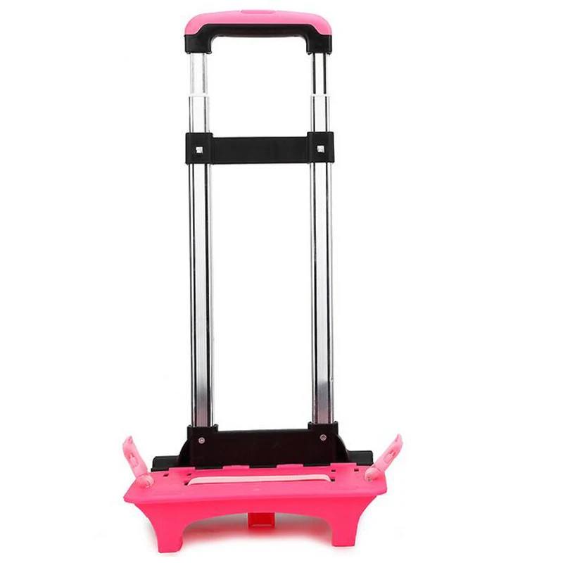 Folding Pulling Rod Bracket Rolling Cart Trolley School Bags Parts Kids Cartoon Two Wheels Trolley Accessories For Boys Girls Folding Pulling Rod Bracket Rolling Cart Trolley School Bags Parts Kids Cartoon Two Wheels Trolley Accessories For Boys Girls