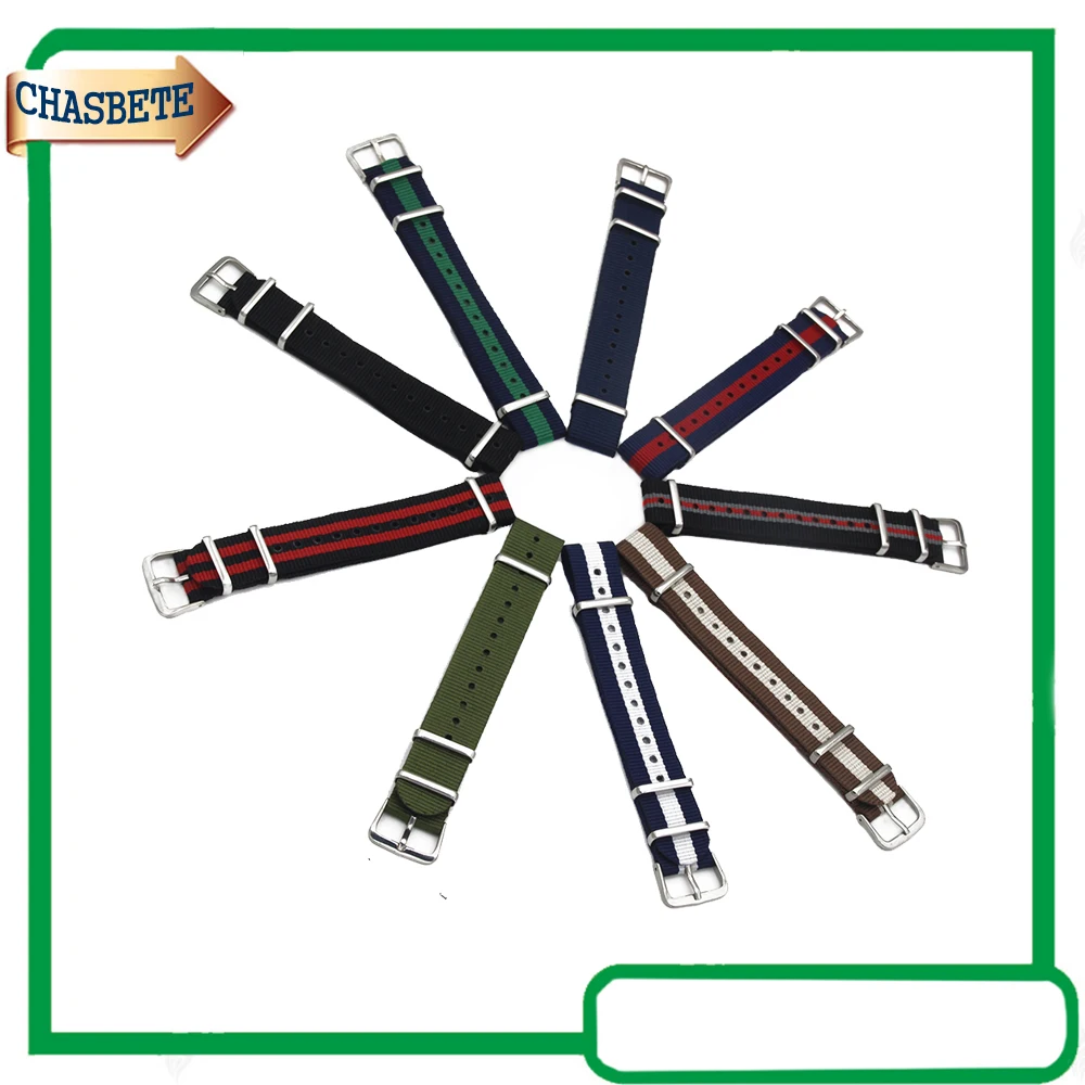 

Nylon Fabric Watch Band for Withings Activite / Steel / Pop 18mm Canvas Strap Wrist Belt Loop Bracelet Black Blue Brown Green