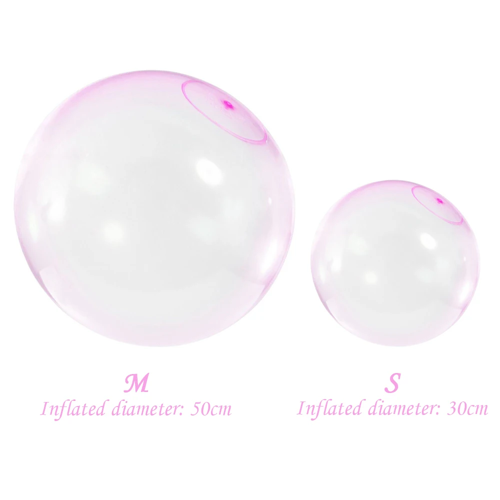 

Dropshipping Amazing Bubble Ball Inflatable Ball Firm Ball Toys for Children Comfortable Random Color Latex Transparent Bubble